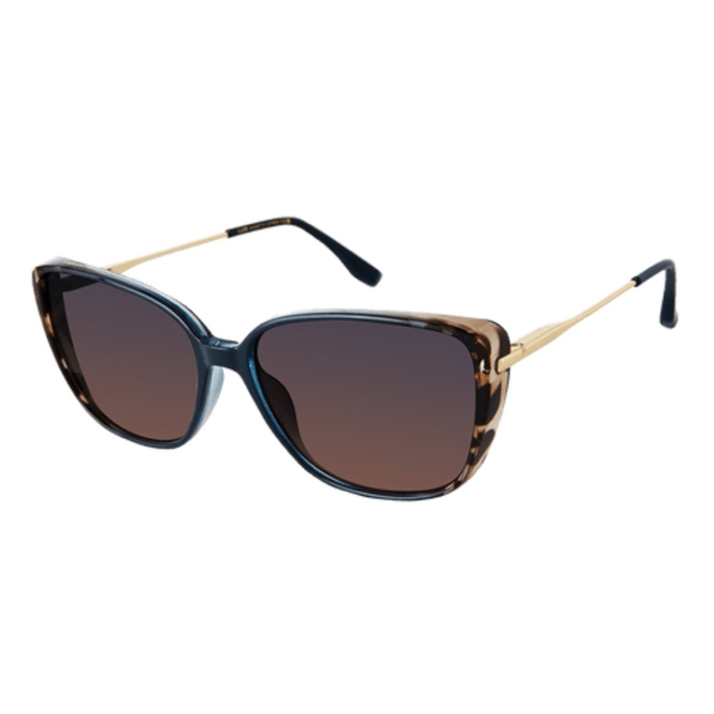 NWT Nanette Nanette Lepore Animal Metal Temple Cat Eye Sunglasses